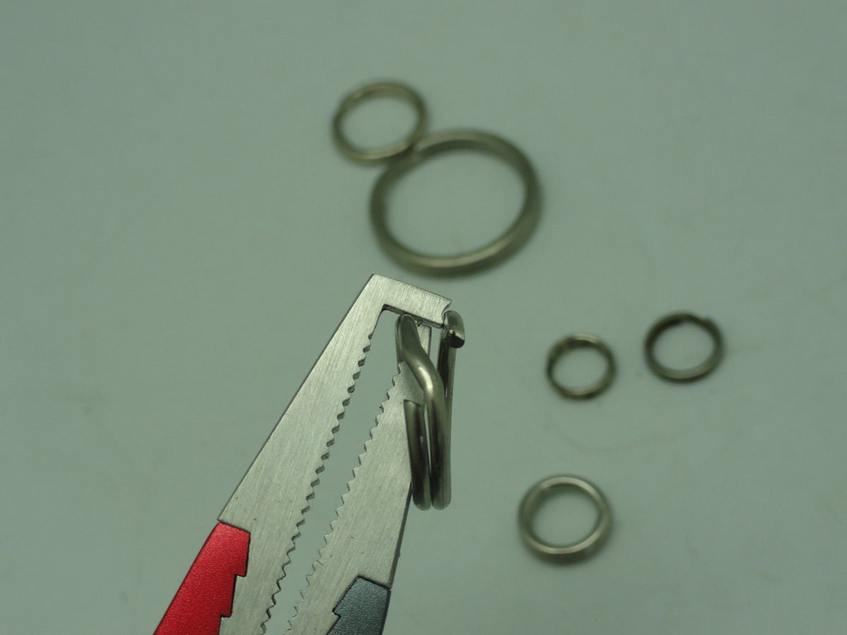 Fishing Split Ring Pliers Titanium Jaw Aluminum Body 6-5/8"