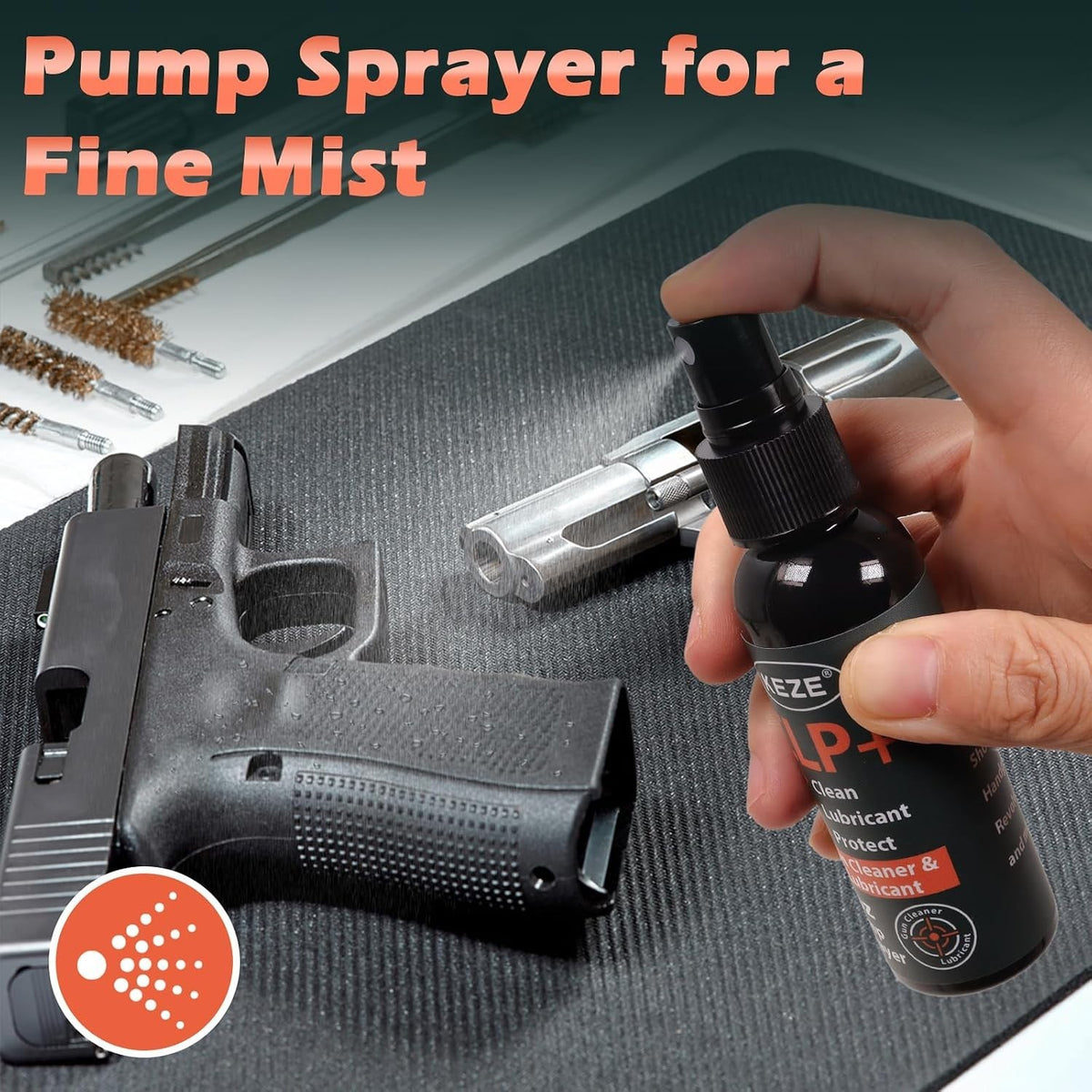 Gun Cleaner and Lubricant Kit - 4-in-1 Universal Spray & Oil for Firearms
