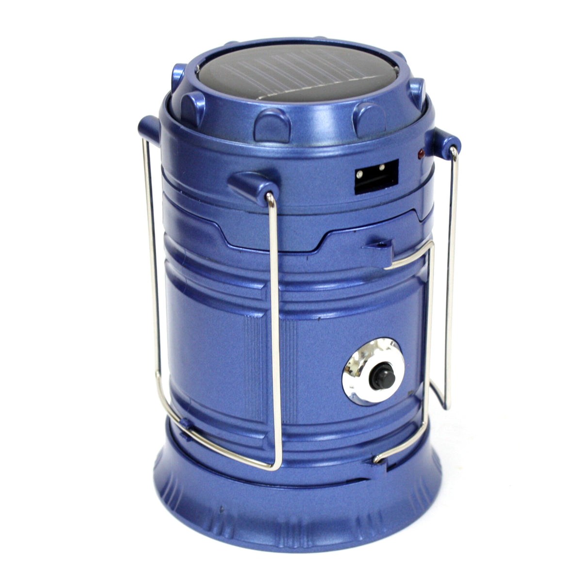 Rechargeable Solar Camping Lantern with Power Bank and LED Flashlight