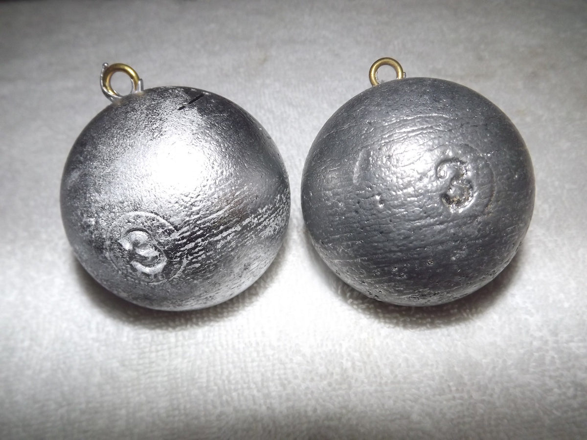 2-3lb Cannon Balls for Fishing & Buoy Weights - Free Shipping