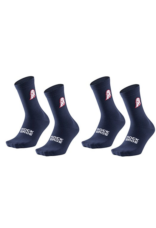 Breathable Cycling Socks 2-3 Pack - Athletic Crew Bike Socks for Men & Women