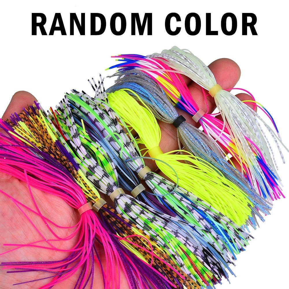 Silicone Fishing Jig Skirts - 30 Bundles, 50 Strands, 5.1in for Bass Lures