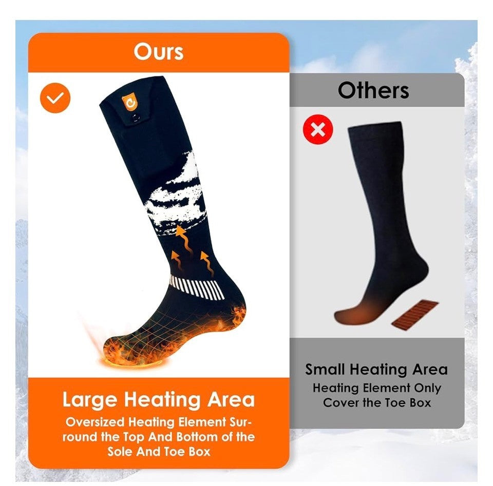Heated Socks - New Upgrade 2025 for Cold Weather Comfort