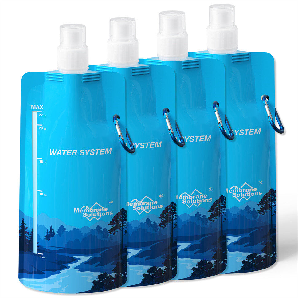 Gravity Water Filter Straw with 3L Water Bag - Portable Camping & Emergency Water Purifier