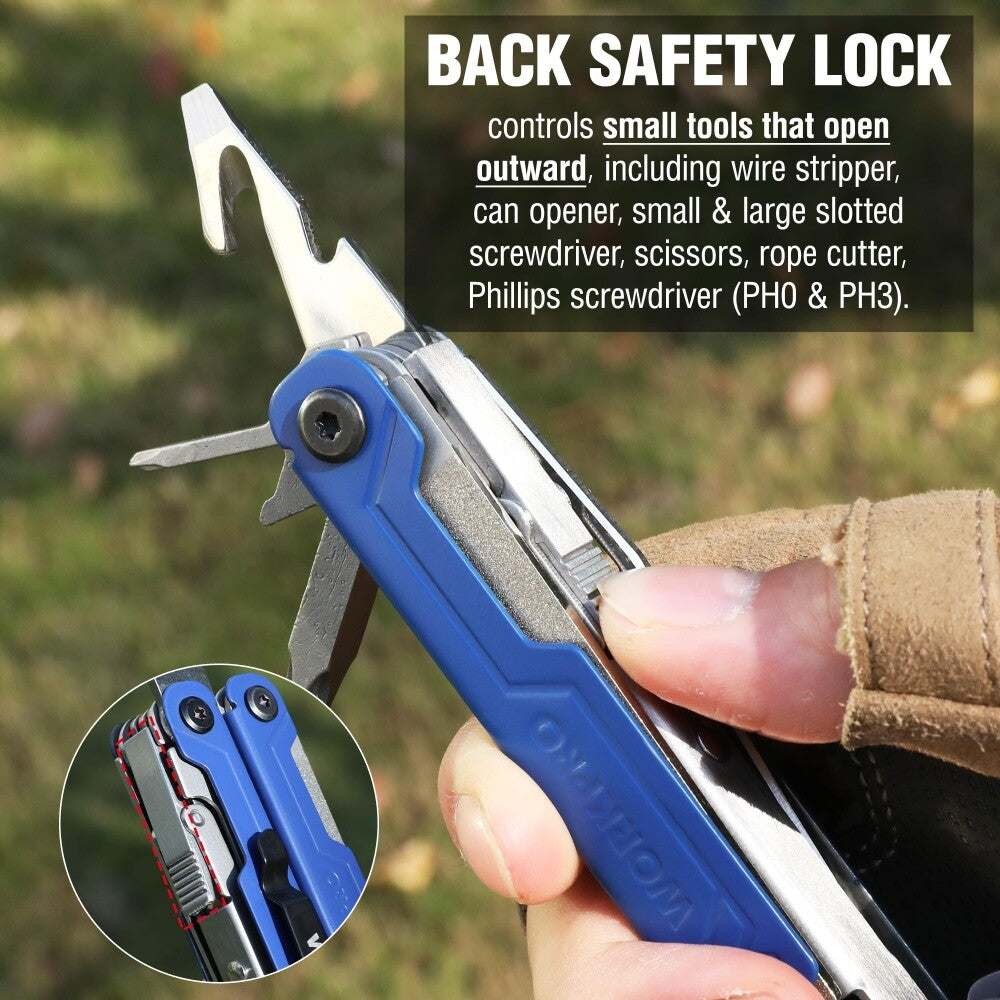 18-in-1 Stainless Steel Folding Multitool Pliers for Camping & DIY