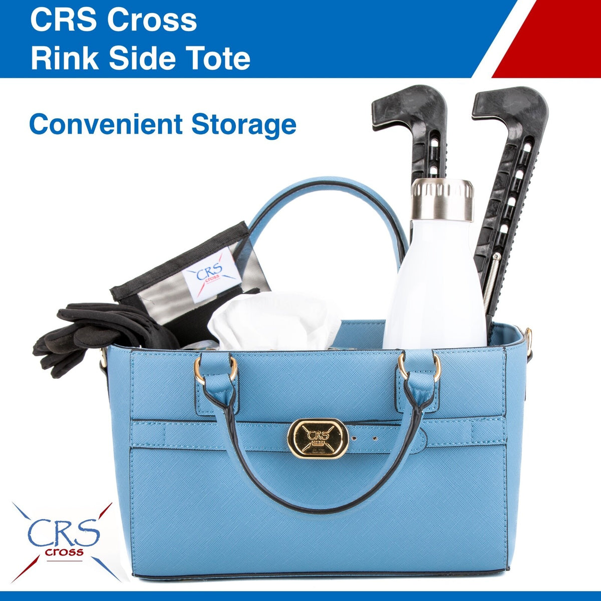 Ice Skating Tote Bag for Accessories, Crossbody Sport Carryall