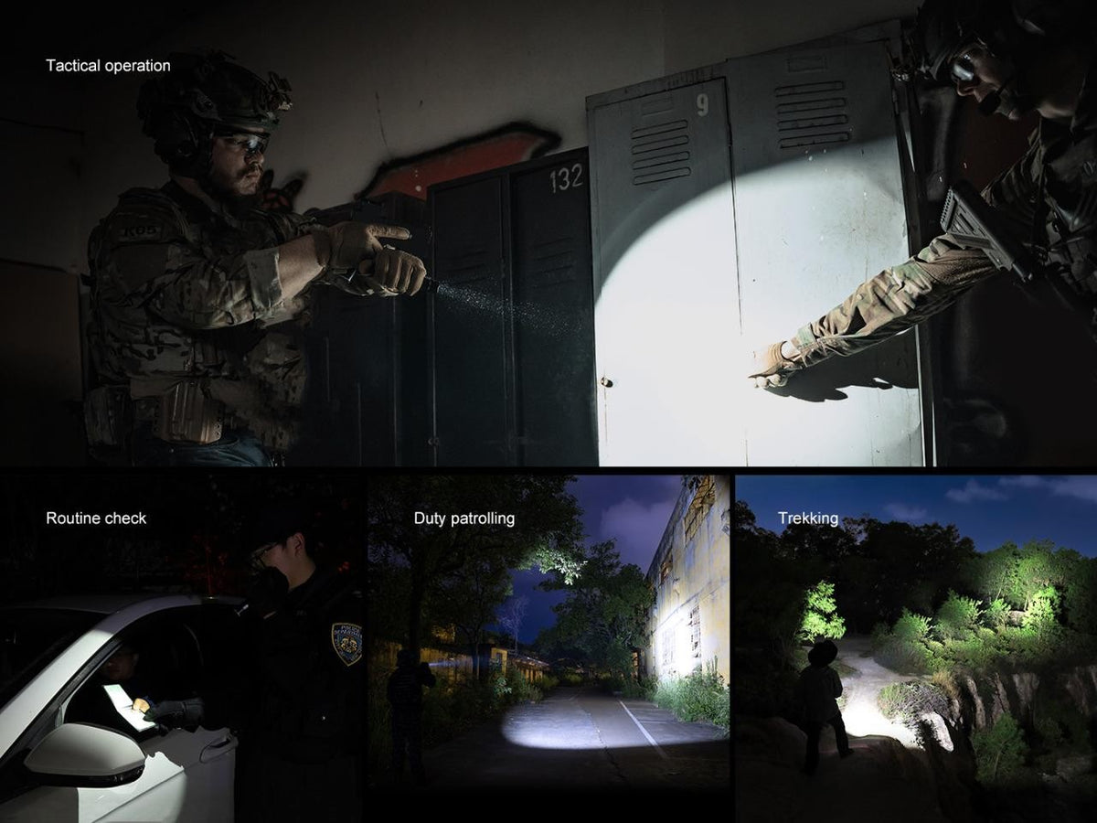 Rechargeable Tactical LED Flashlight 3000 Lumens, Waterproof, Strobe