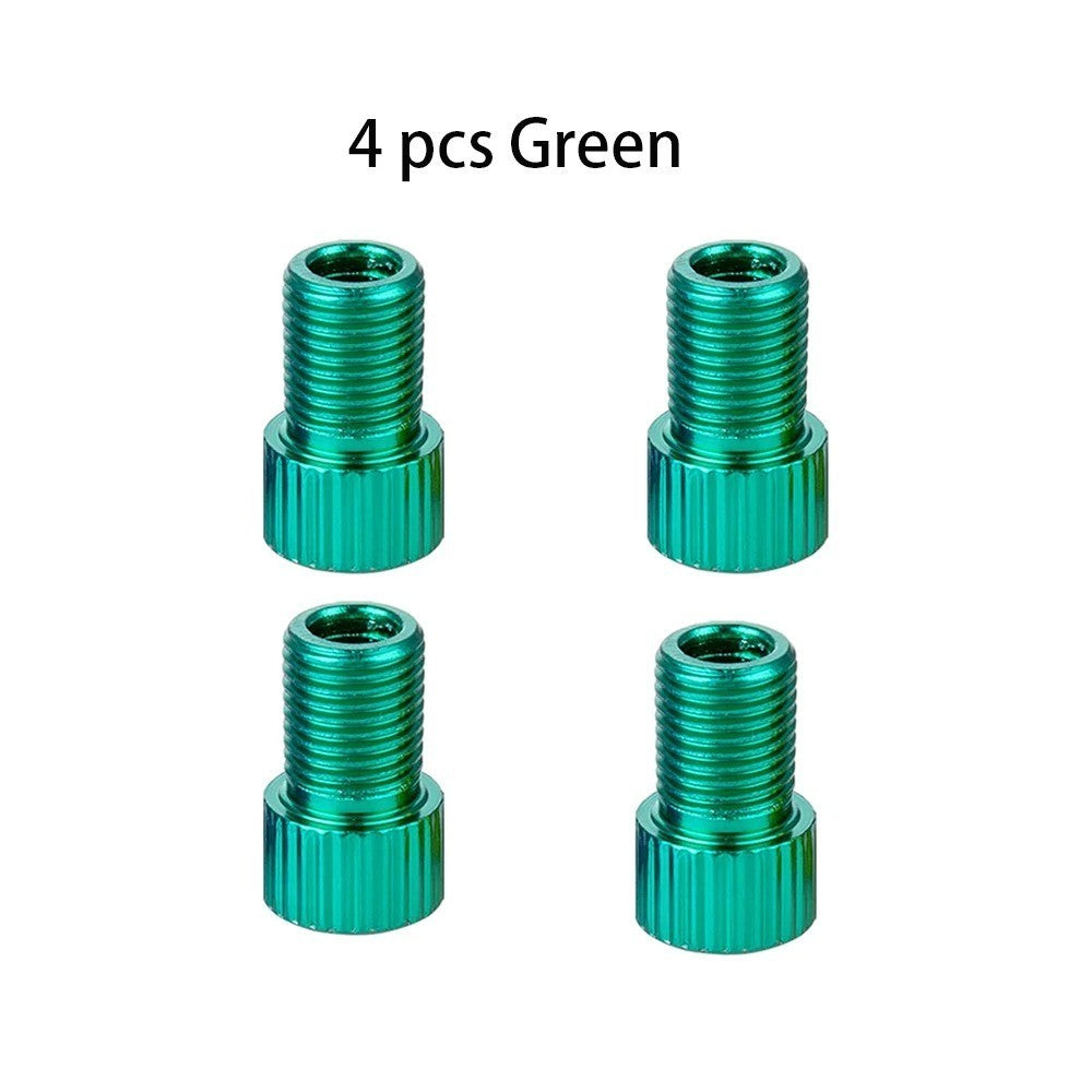 10 Color Presta to Schrader Valve Stem Adapter for Bicycle Tires