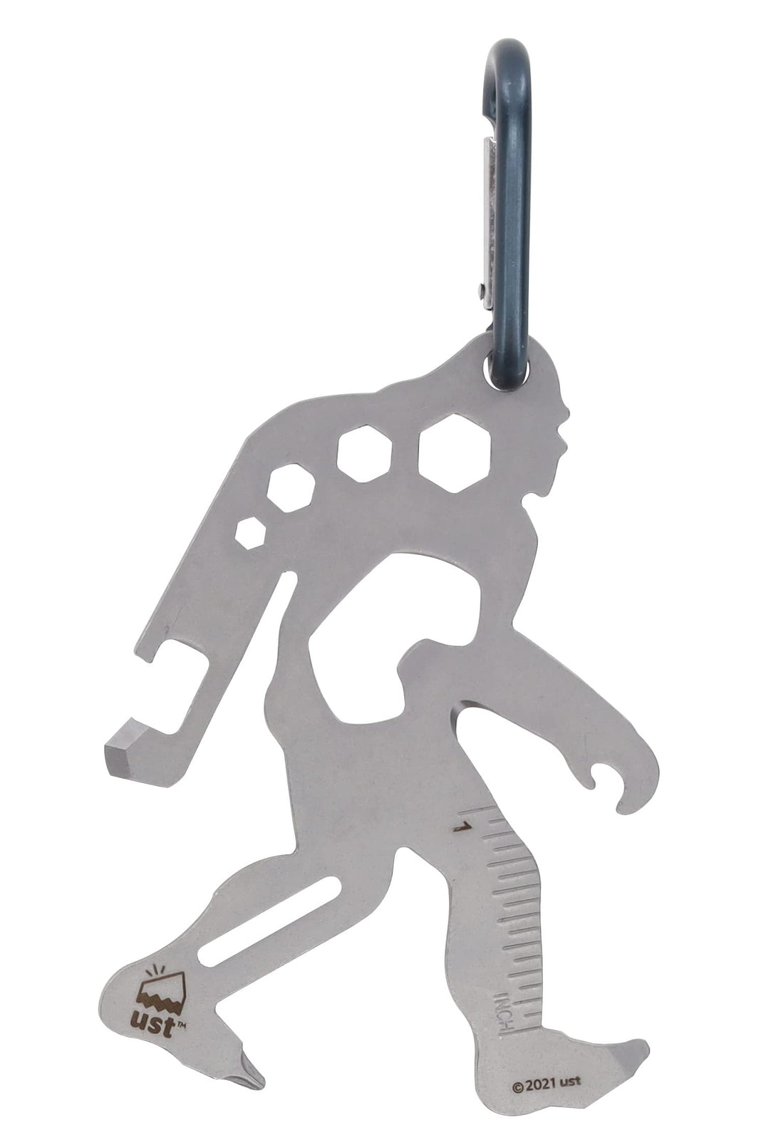 Multi-Tool Carabiner with Stainless Steel Construction for Outdoor Use