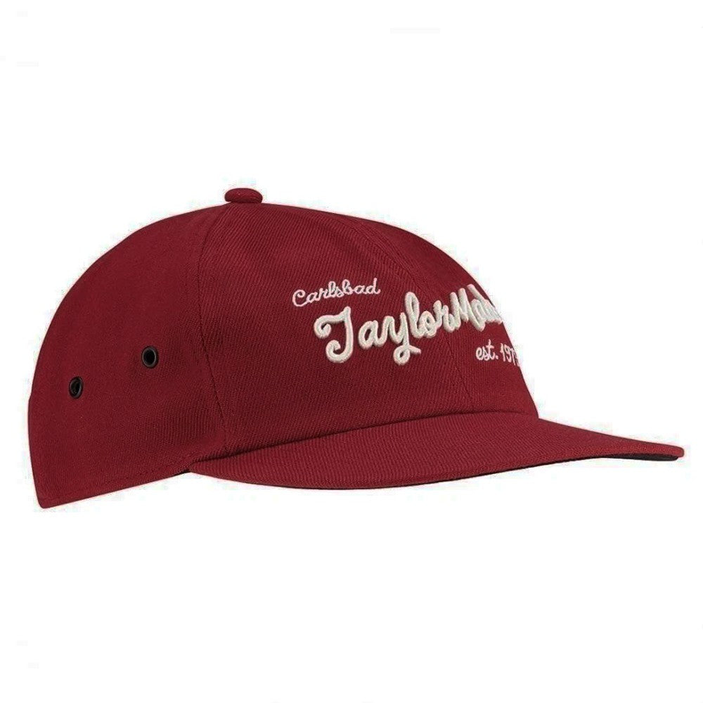 Vintage Flatbill Low Crown Adjustable Hat Cap for Golf & Casual Wear