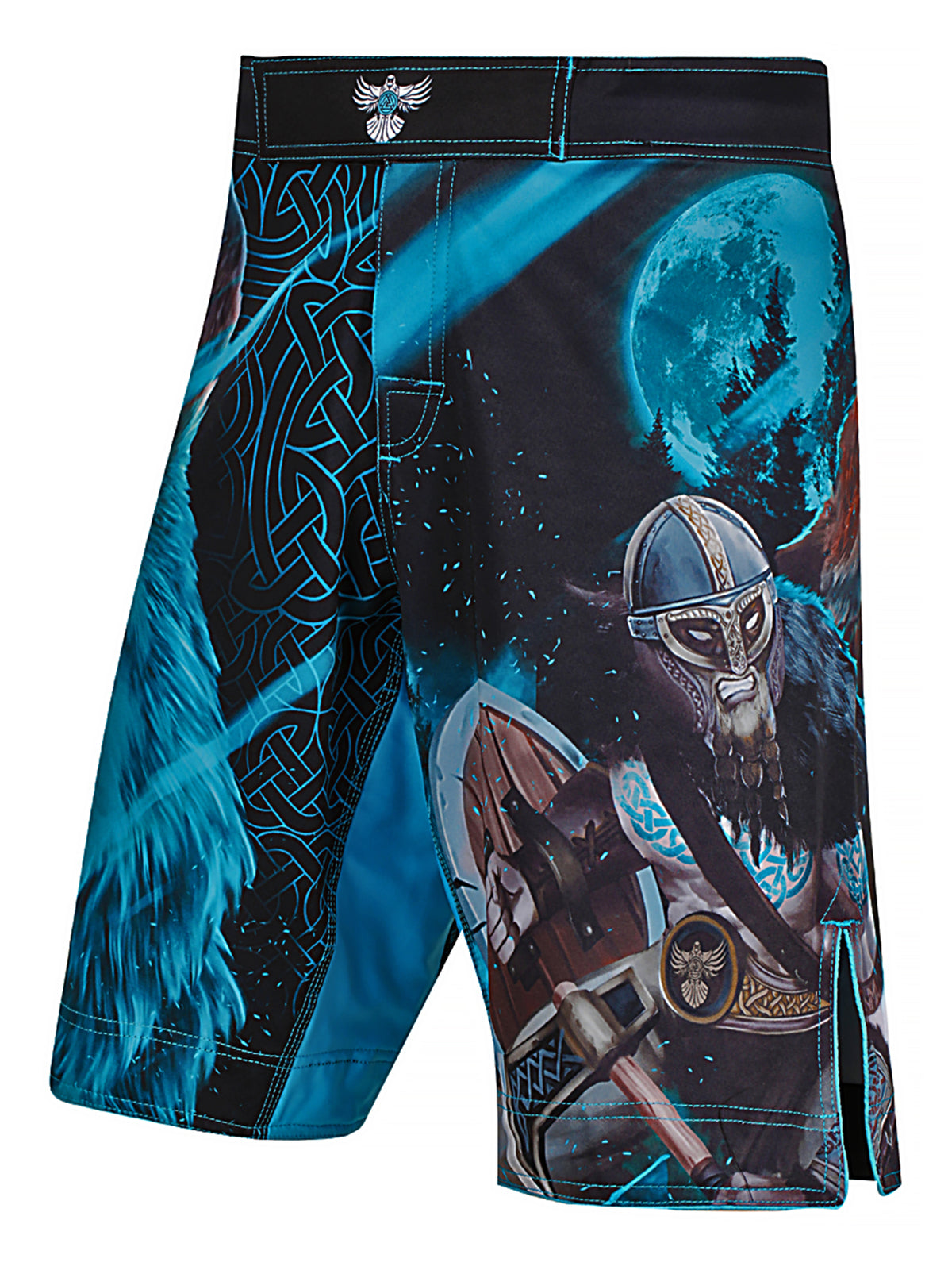 Men's MMA Shorts Viking Wolf Fightwear Ulfhedinn 2.0 Black