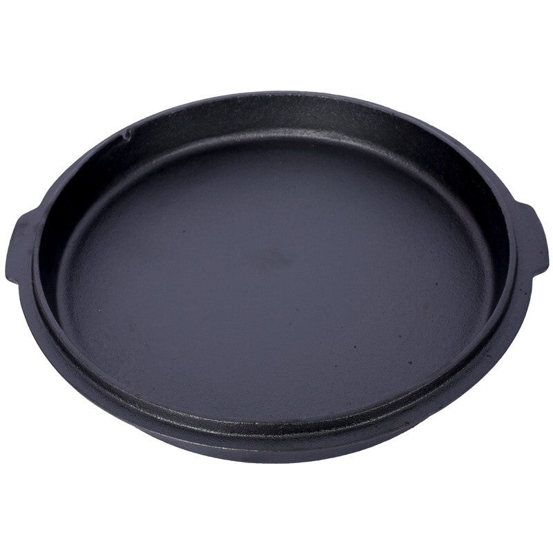 Pre-Seasoned Cast Iron Dutch Oven with Skillet Lid - 6 Quart Camping Cookware