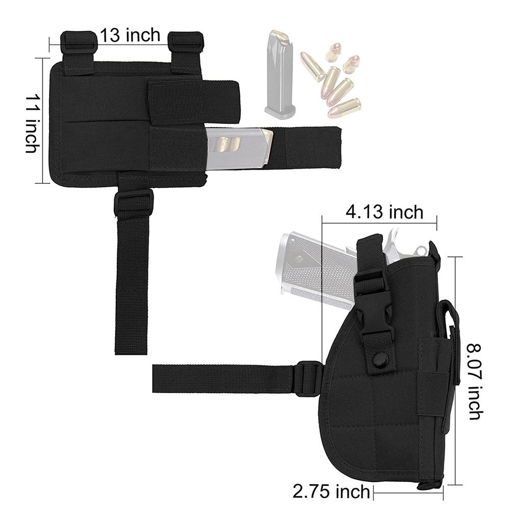 Concealed Carry Shoulder Holster for Pistol Tactical Underarm Adjustable Nylon