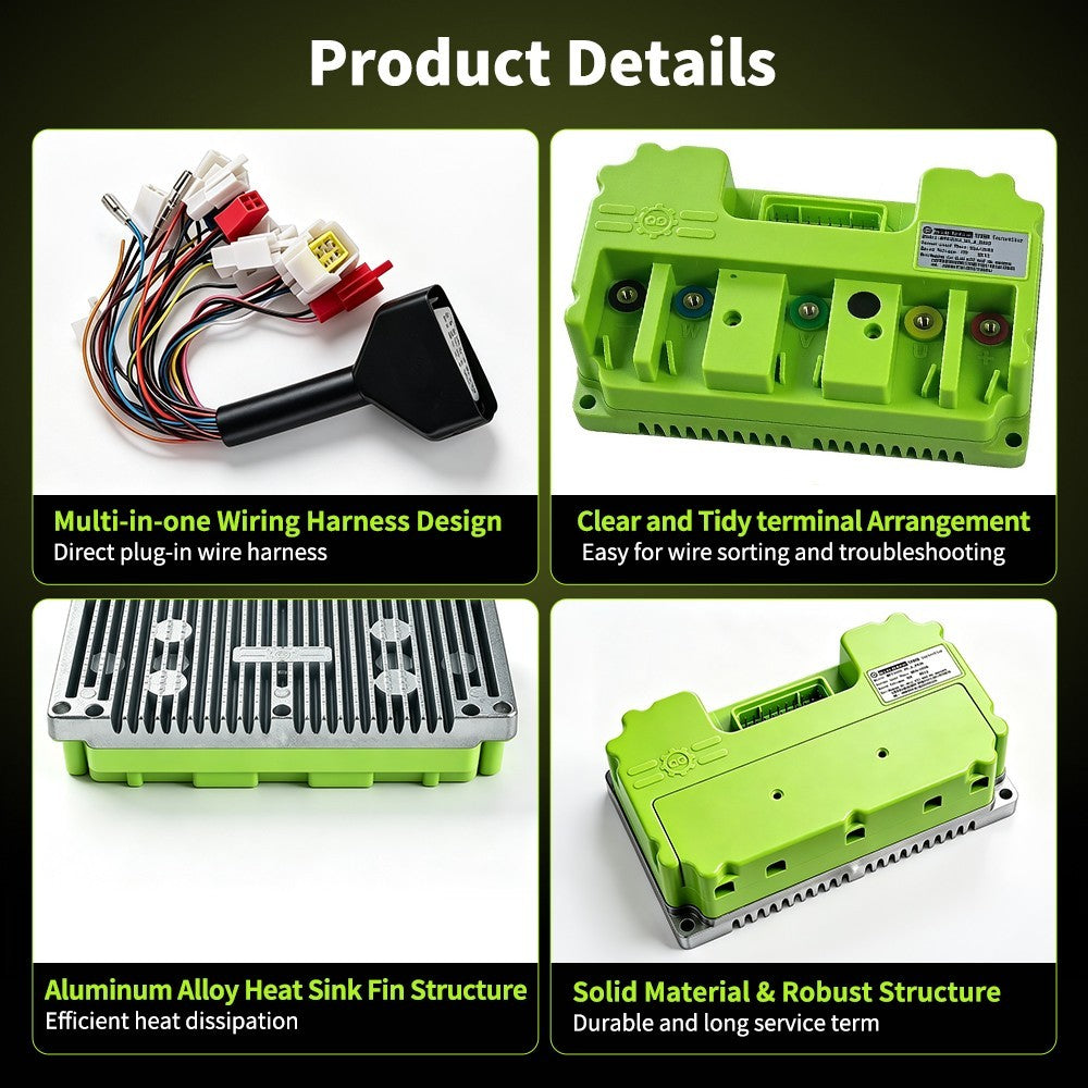 Bluetooth Battery Controller ND72200 for 48-72V Electric Bikes 55A 200A Phase