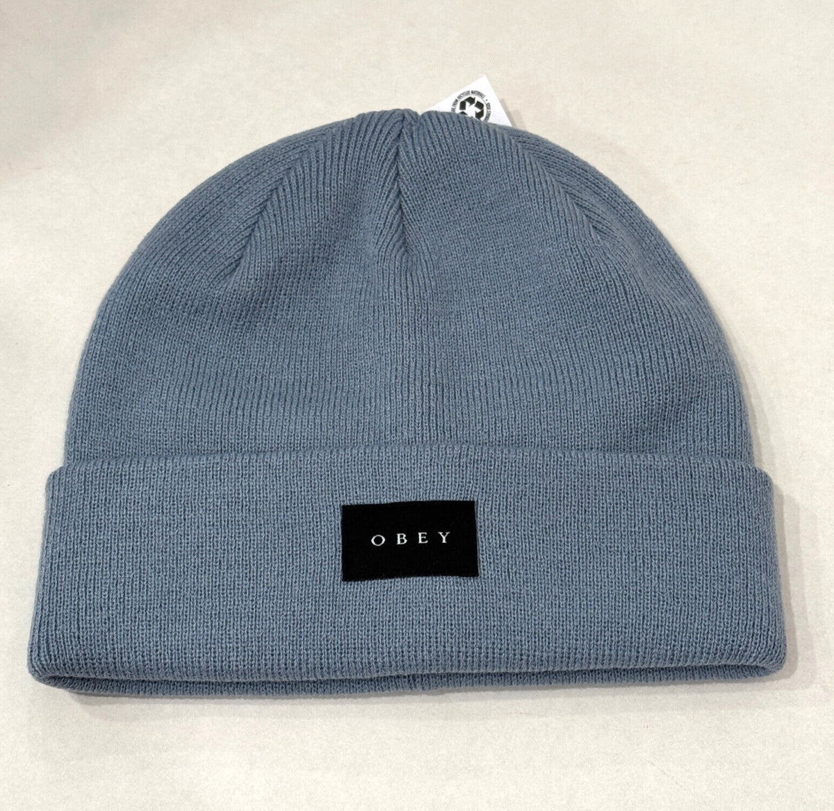 Obey Virgil Beanie Slate Blue Winter Hat Unisex OSFM NWT
