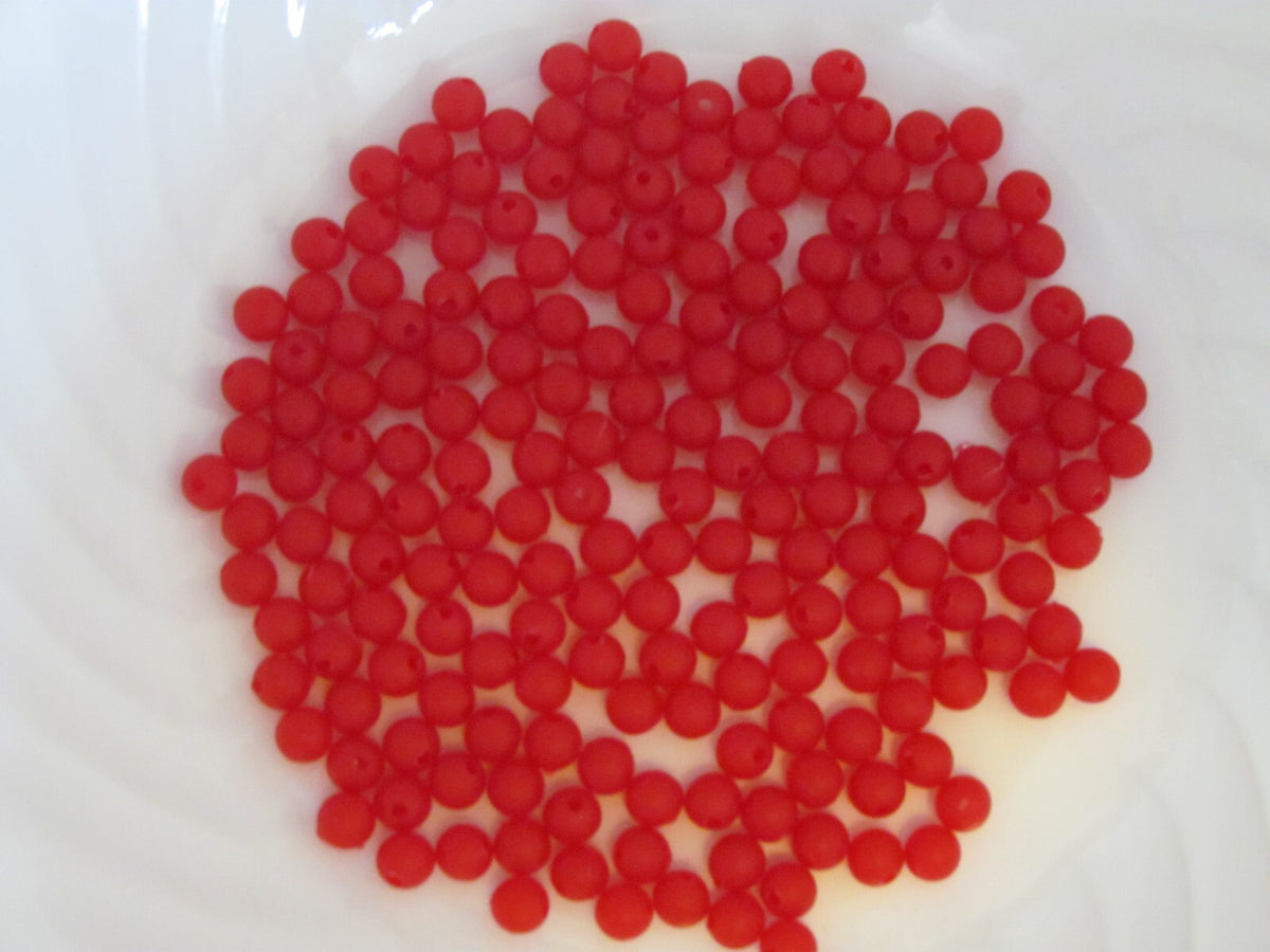 200 Count 6mm Round Pearl Beads for Fishing Spinners - Multiple Colors