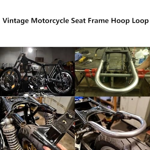 Retro Motorcycle Seat Frame Hoop Loop - Flat Tube 230mm/9.06in