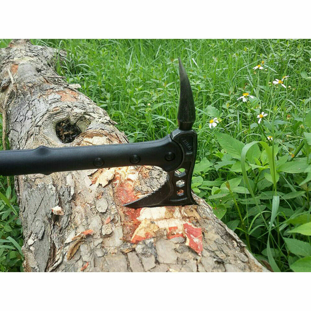 16-Inch Tactical Survival Axe with Stainless Steel Blade and Fiber Handle