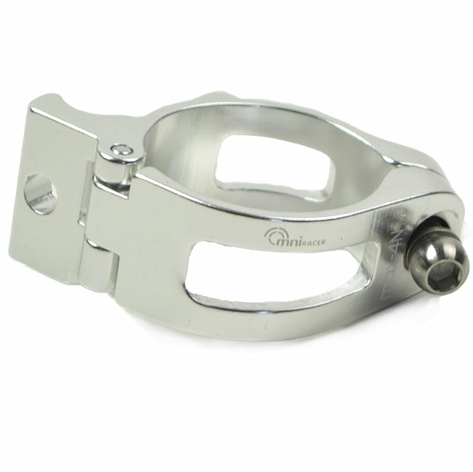 Lightweight Front Derailleur Adapter 31.8mm Shimano Sram Silver