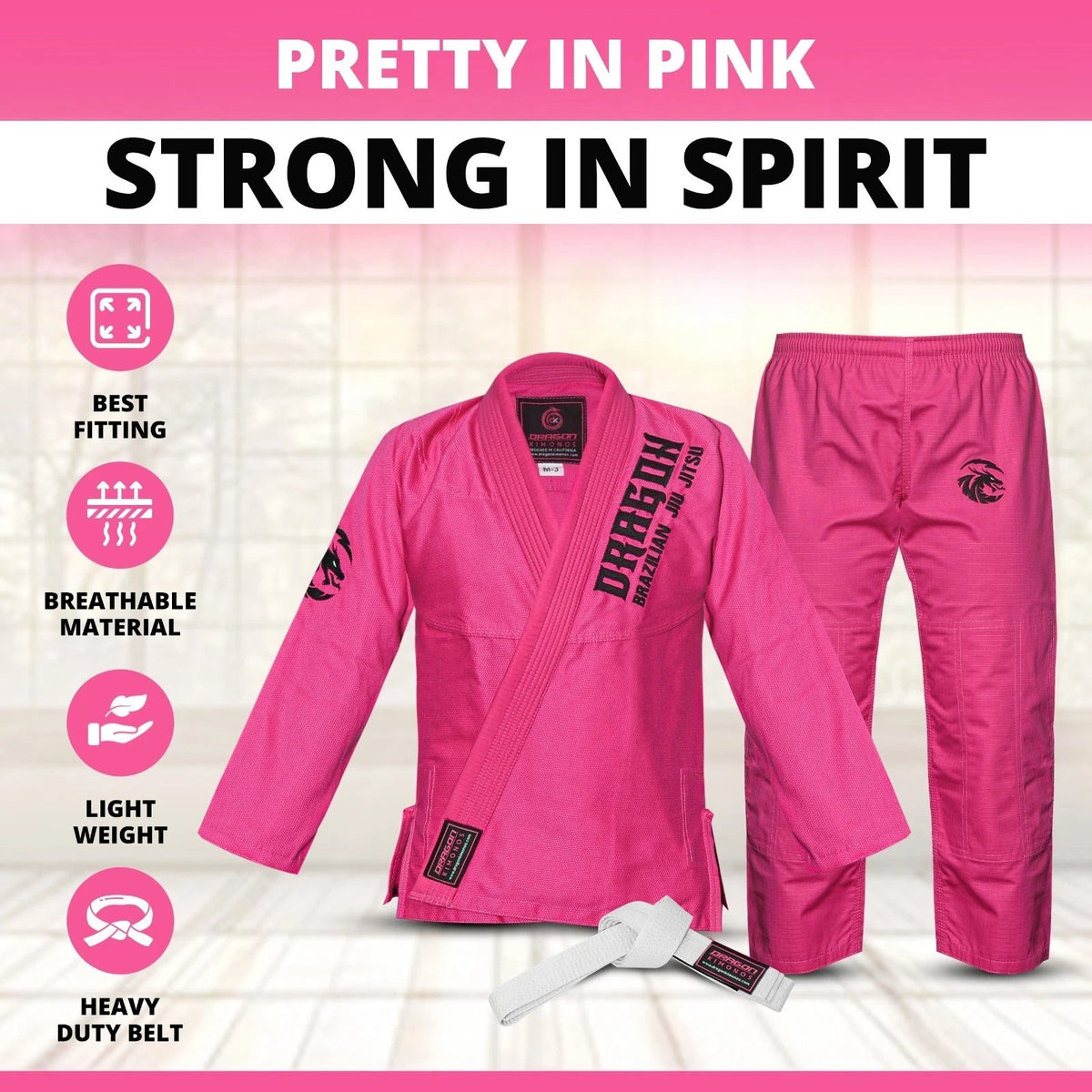 Kids BJJ Gi Uniform Set with Belt for Martial Arts & Grappling
