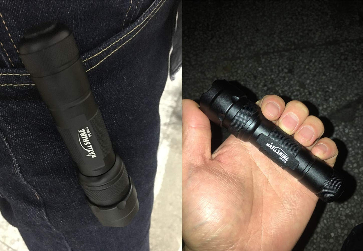 940nm Infrared IR Flashlight for Night Vision Hunting & Camera Use