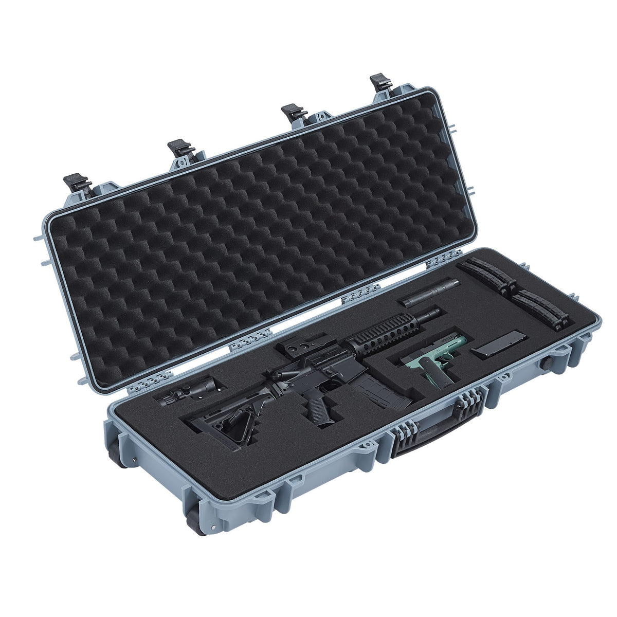 Waterproof Rifle Case with Custom Foam Inserts and Secure Locking