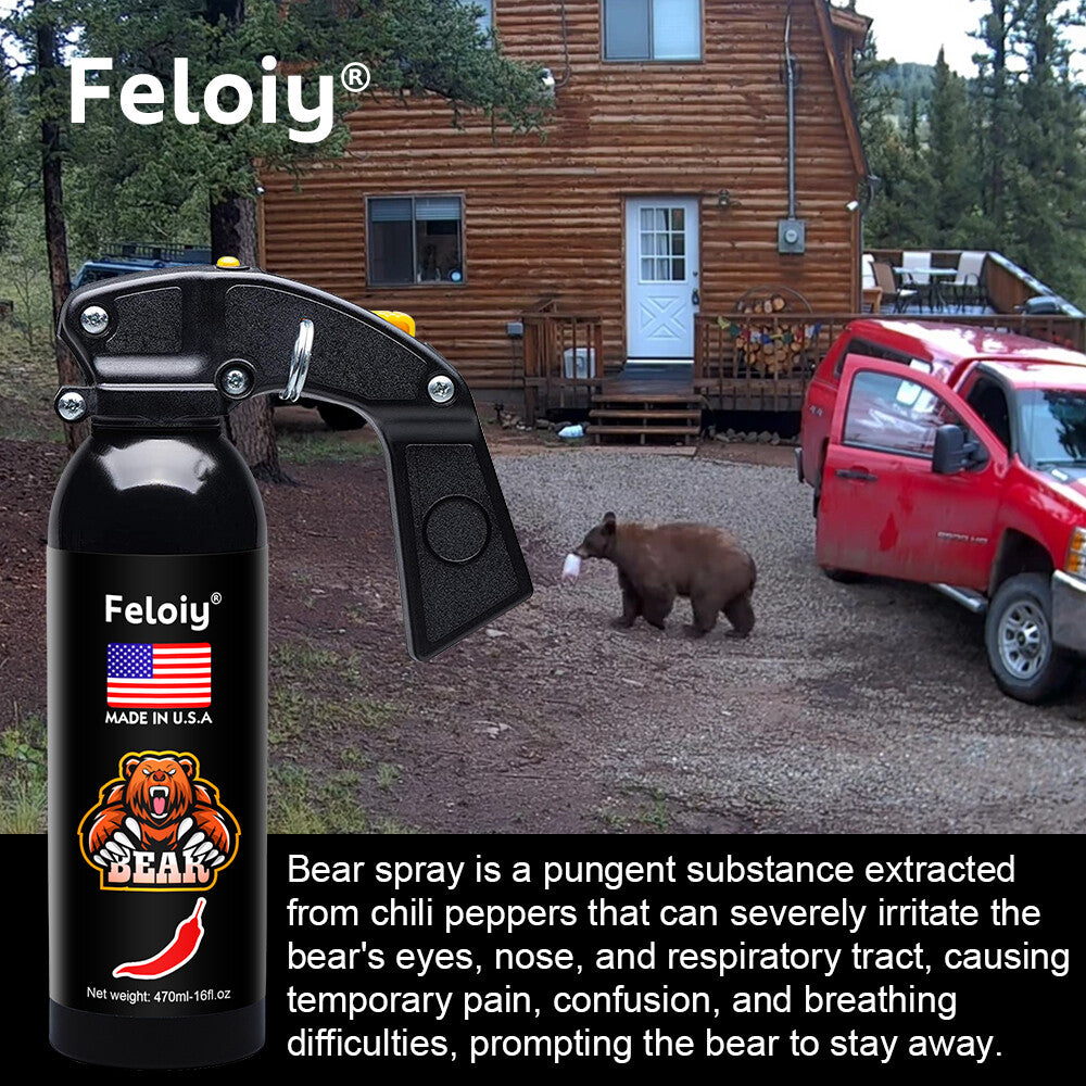 Bear Repellent Spray 16oz with Holster - Effective Wildlife Deterrent