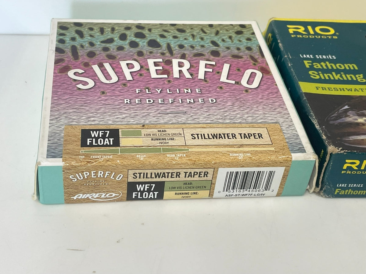 Fly Fishing Line Set 2 Pack Superflo Stillwater Taper and Rio Fathom Sink
