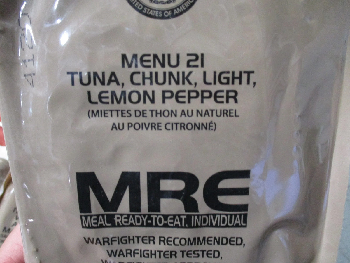Genuine US Military MRE Meal - Ready-to-Eat, Shelf-Stable, Multiple Flavors