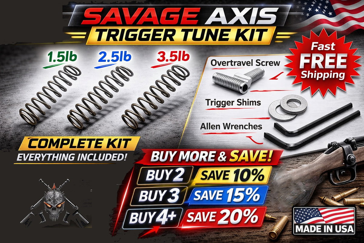 Savage Axis Trigger Spring Kit - Reduced Power, Lighter Pull & Improved Accuracy