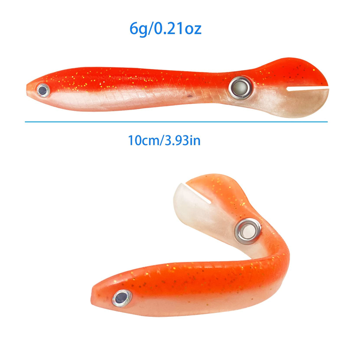 Soft Bionic Fishing Lure Set - 10 Vivid Saltwater Baits for Bass & Freshwater