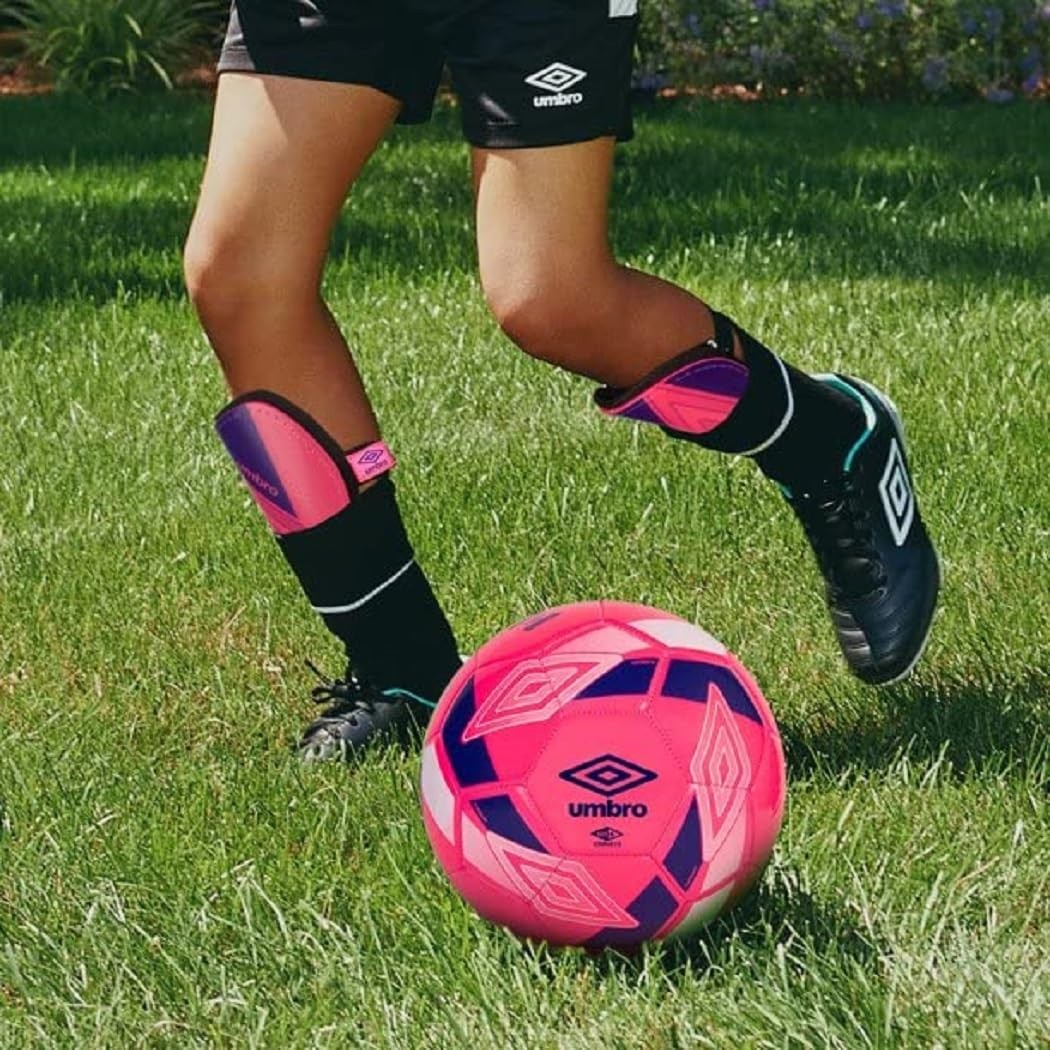 Youth Pink Soccer Shin Guards - Medium Up to 5'3" Peewee Protection
