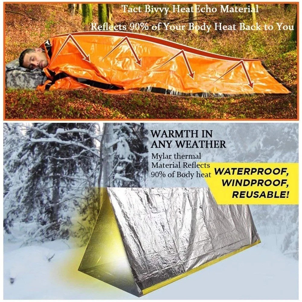 Waterproof Emergency Sleeping Bag for Camping Survival Outdoor Gear