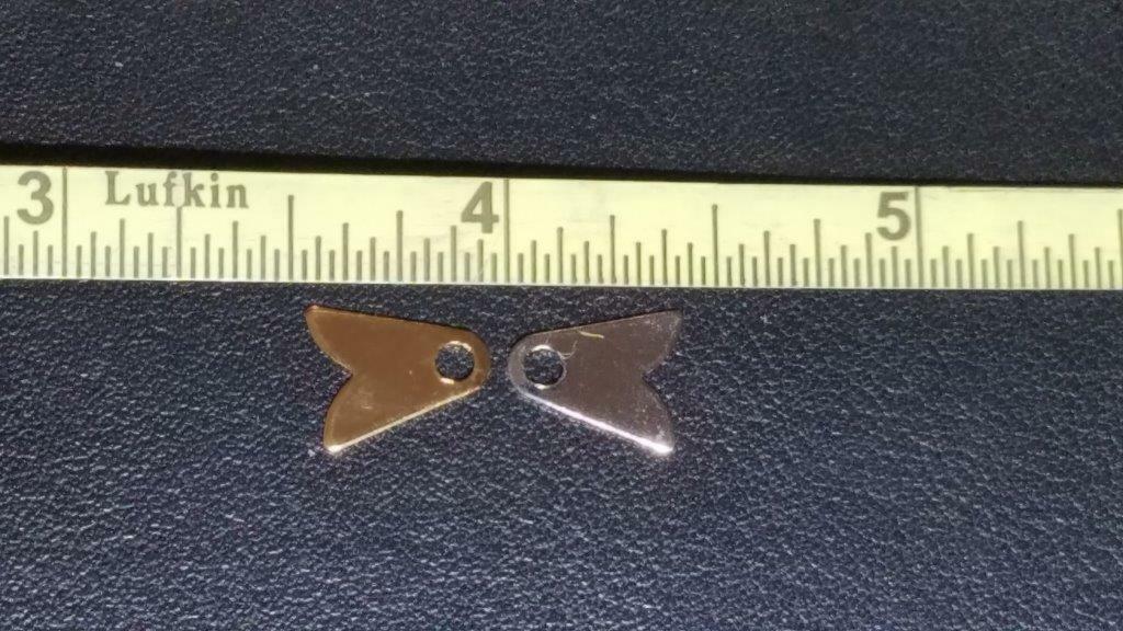 Gold Plated Fishing Lure Flipper Teasers - 10 Pack Replacement Parts