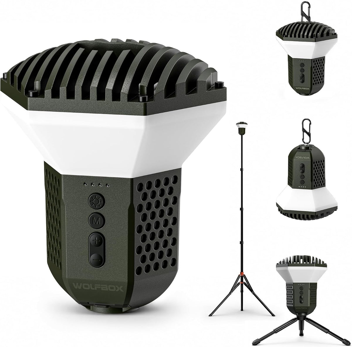 Rechargeable Camping Lantern 2000LM with Tripod & RGB Light Modes