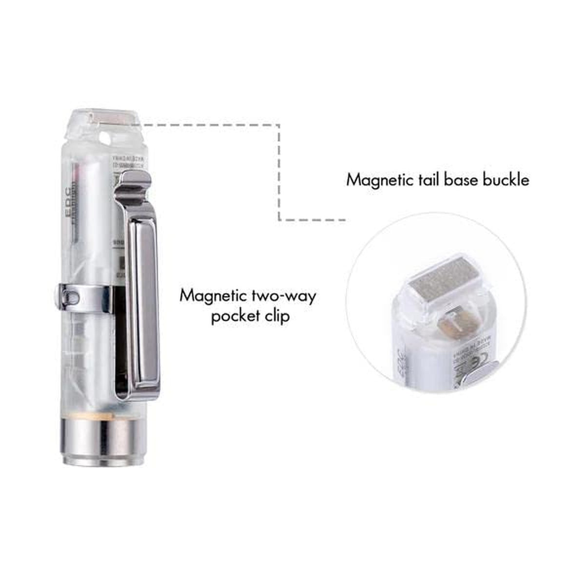 Titanium Keychain Flashlight 650 Lumens Rechargeable Waterproof Compact