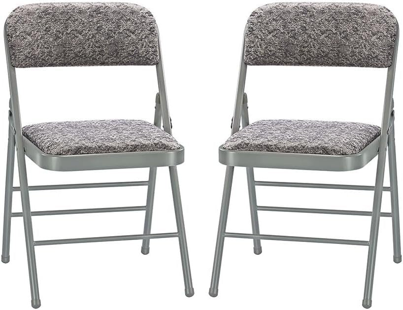 Padded Folding Chairs with Cushions - Metal Frame for Events & Parties