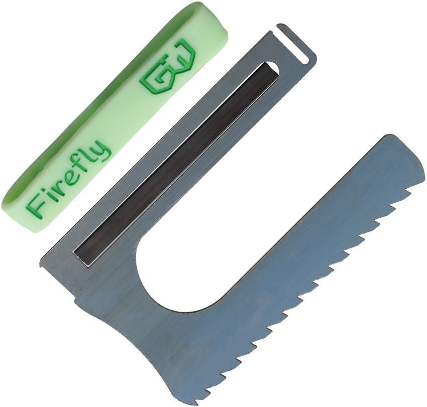 Survival Card with Ferro Rod and Saw Blade - Compact Emergency Tool