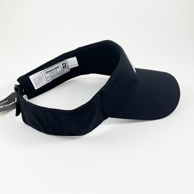 Men's Adjustable Sport Visor Hat - Black Golf Cap with Curved Brim