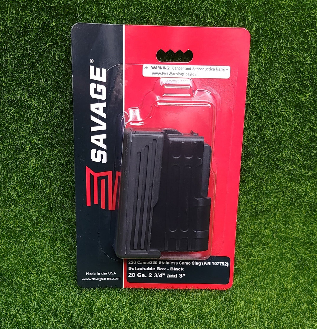 Savage 220 Slug Gun Magazine Box 20 Gauge, 2-Round Capacity, Fits Camo & Stainless Models