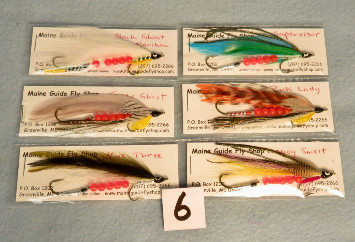 Tandem Beaded Trolling Streamer Selection for Trout & Salmon - 6 Flies