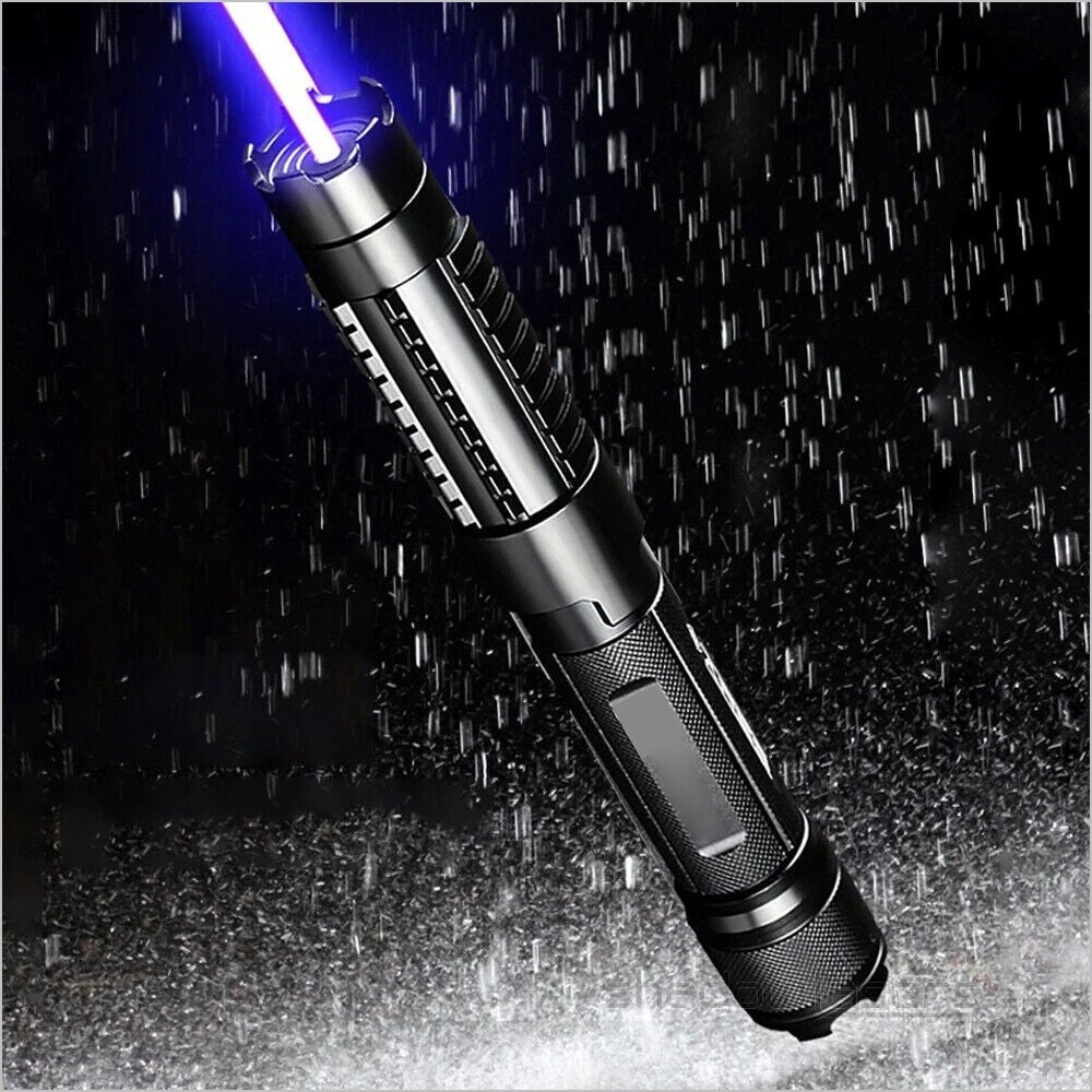 450nm Blue Laser Pointer 2000m Handheld Focusable Laser with Safety Goggles