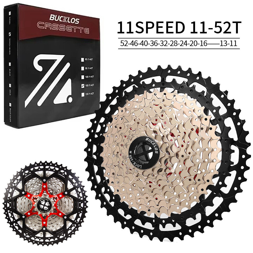 Bike Cassette and Chain Set for Shimano SRAM 8-12 Speed, 11-52T