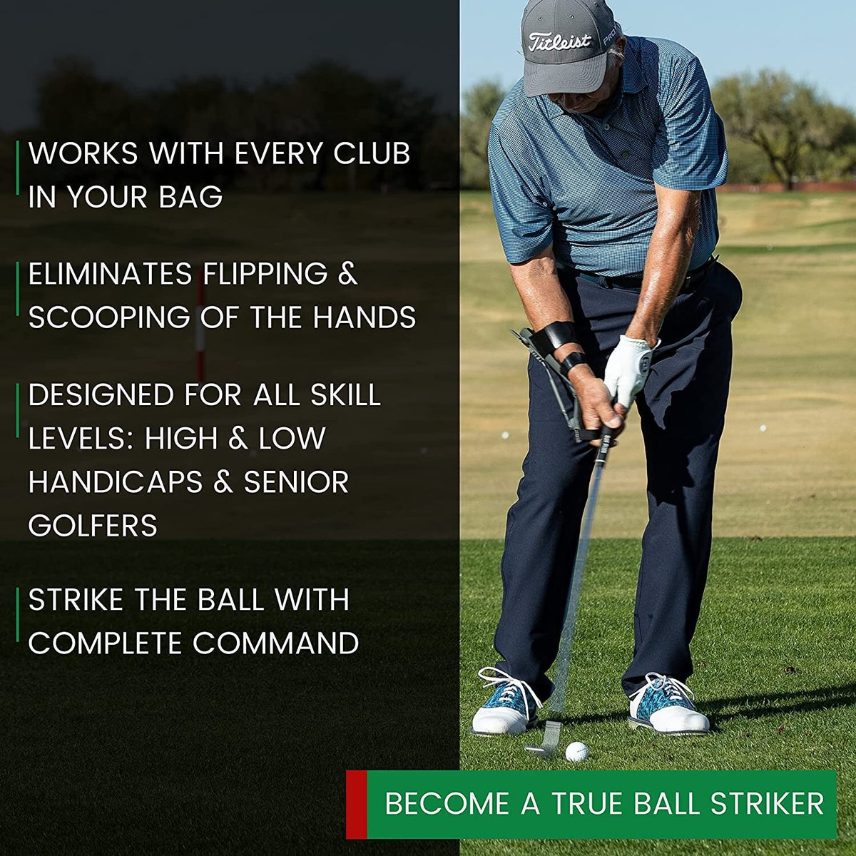 Pure Swing Precision Impact Golf Trainer | Right Handed Wrist