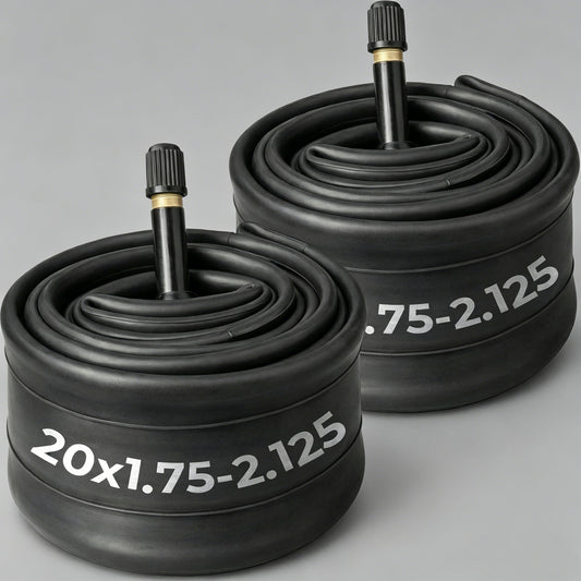 2 Pack 20-inch Bicycle Inner Tubes with Schrader Valve for City & Commuter Bikes