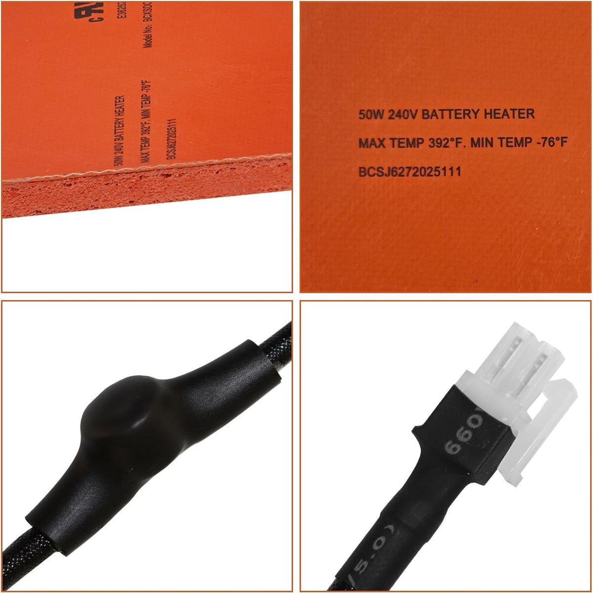 Battery Heater Pad for Generac 7101 - Outdoor Cold Weather Generator Accessory