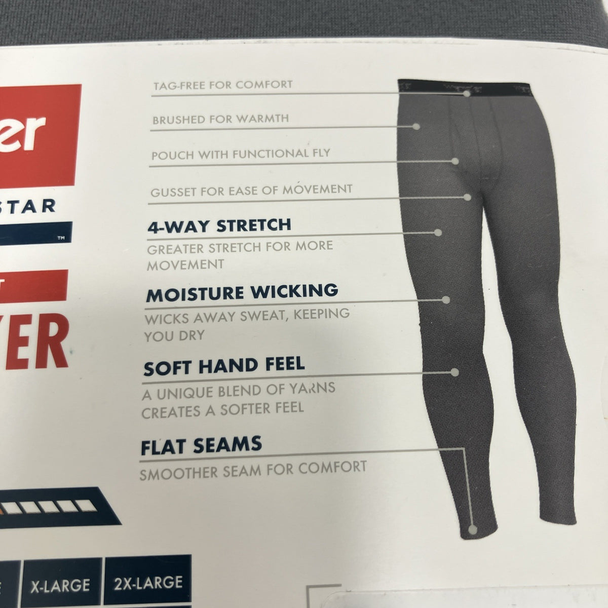 Men's Midweight Base Layer Pants 2XL Thermal Compression Ski Outdoor