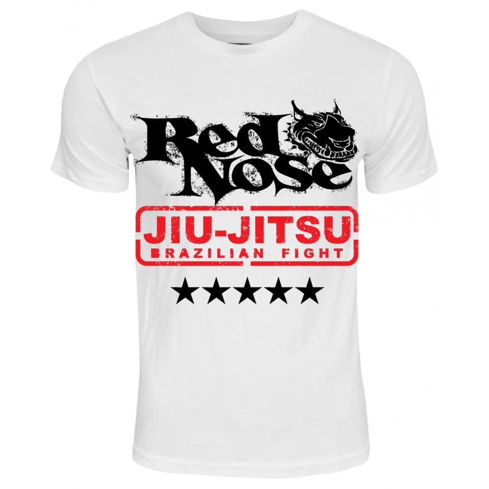 Red Nose 5 Star MMA Fight Shirt - Soft Cotton Martial Arts T-Shirt