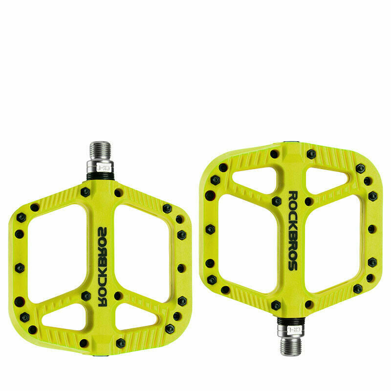 Lightweight Nylon Bike Pedals with 9/16" DU Bearings for Mountain & Road Bikes
