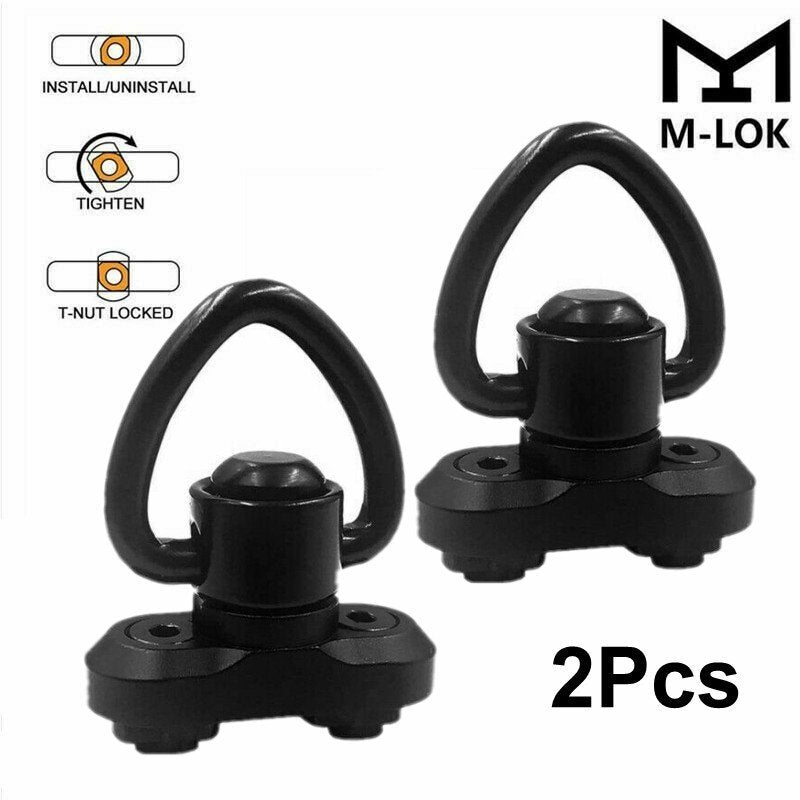 2 Point Rifle Sling with Quick-Detach QD Swivels & Mounts